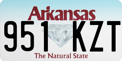 AR license plate 951KZT