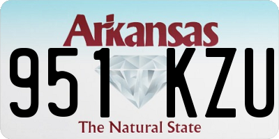 AR license plate 951KZU
