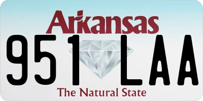 AR license plate 951LAA