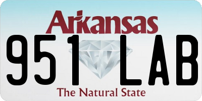 AR license plate 951LAB