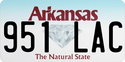 AR license plate 951LAC