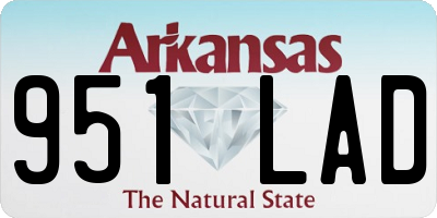 AR license plate 951LAD