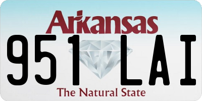 AR license plate 951LAI