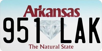 AR license plate 951LAK