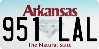 AR license plate 951LAL