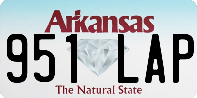 AR license plate 951LAP