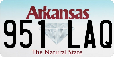 AR license plate 951LAQ