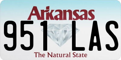 AR license plate 951LAS