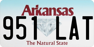 AR license plate 951LAT