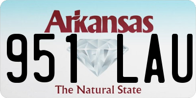 AR license plate 951LAU
