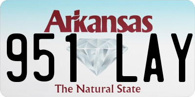 AR license plate 951LAY