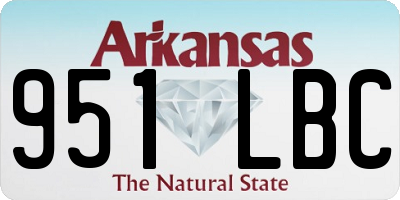 AR license plate 951LBC