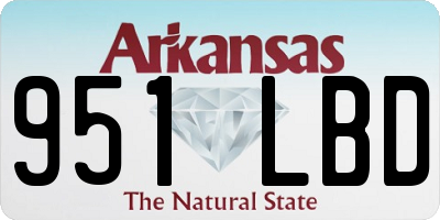 AR license plate 951LBD
