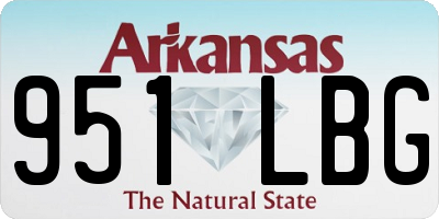 AR license plate 951LBG