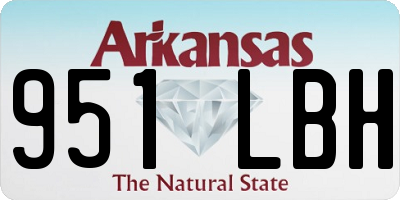 AR license plate 951LBH