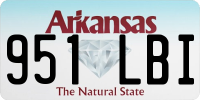 AR license plate 951LBI
