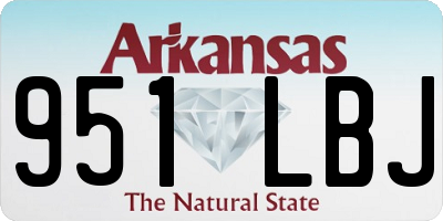 AR license plate 951LBJ
