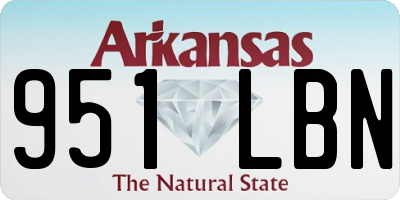 AR license plate 951LBN