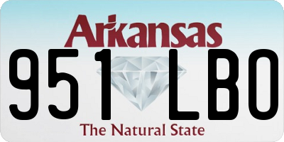 AR license plate 951LBO
