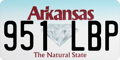 AR license plate 951LBP