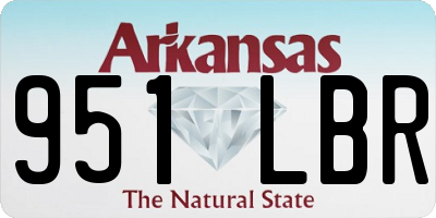 AR license plate 951LBR