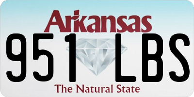 AR license plate 951LBS
