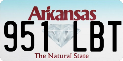 AR license plate 951LBT