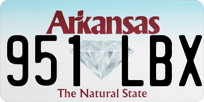 AR license plate 951LBX