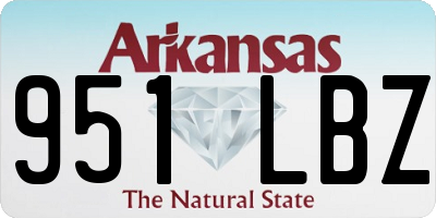 AR license plate 951LBZ