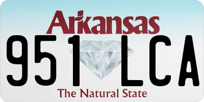 AR license plate 951LCA