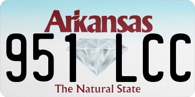 AR license plate 951LCC