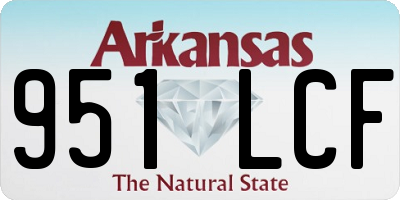 AR license plate 951LCF