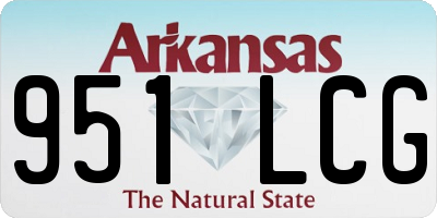 AR license plate 951LCG