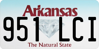 AR license plate 951LCI