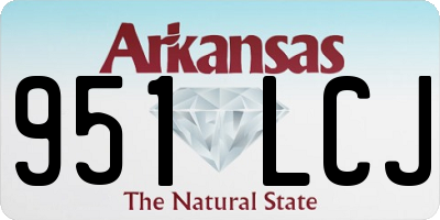 AR license plate 951LCJ
