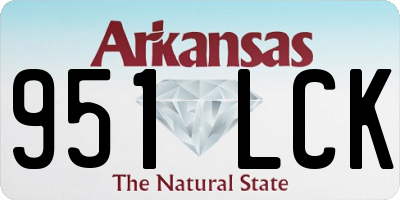 AR license plate 951LCK