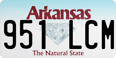 AR license plate 951LCM