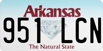 AR license plate 951LCN