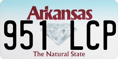 AR license plate 951LCP