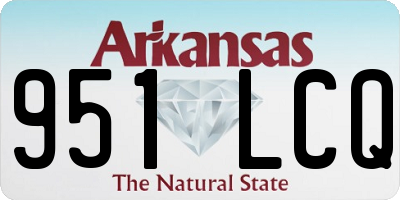 AR license plate 951LCQ