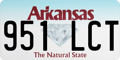 AR license plate 951LCT