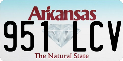 AR license plate 951LCV