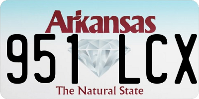 AR license plate 951LCX