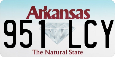 AR license plate 951LCY