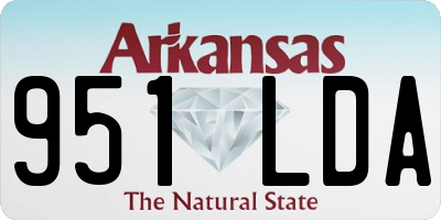 AR license plate 951LDA