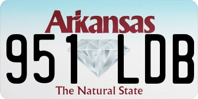 AR license plate 951LDB