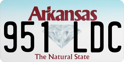 AR license plate 951LDC