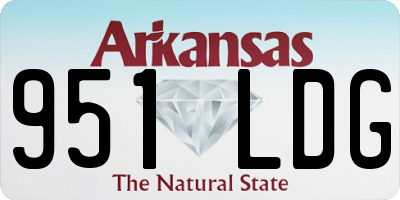 AR license plate 951LDG