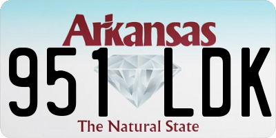 AR license plate 951LDK