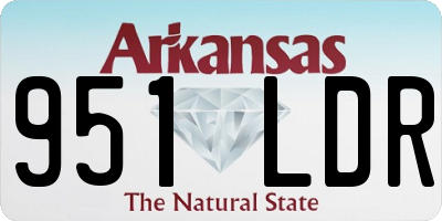 AR license plate 951LDR